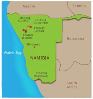 Namibia Map