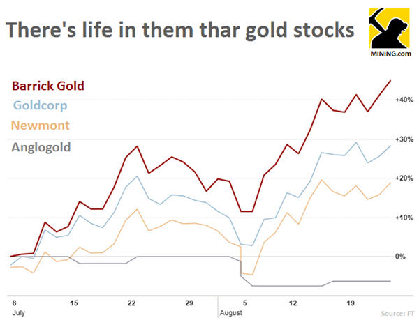 Investors pour into gold stocks: Barrick gains $7bn in 7 weeks Investors pour into gold stocks: Barrick gains $7bn in 7 weeks