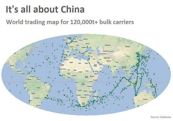 Chinese commodity trade indicator at all-time low