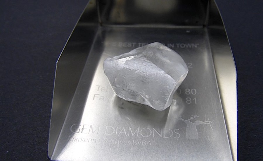 Gem Diamonds found this high-quality 80-carat rock in Lesotho