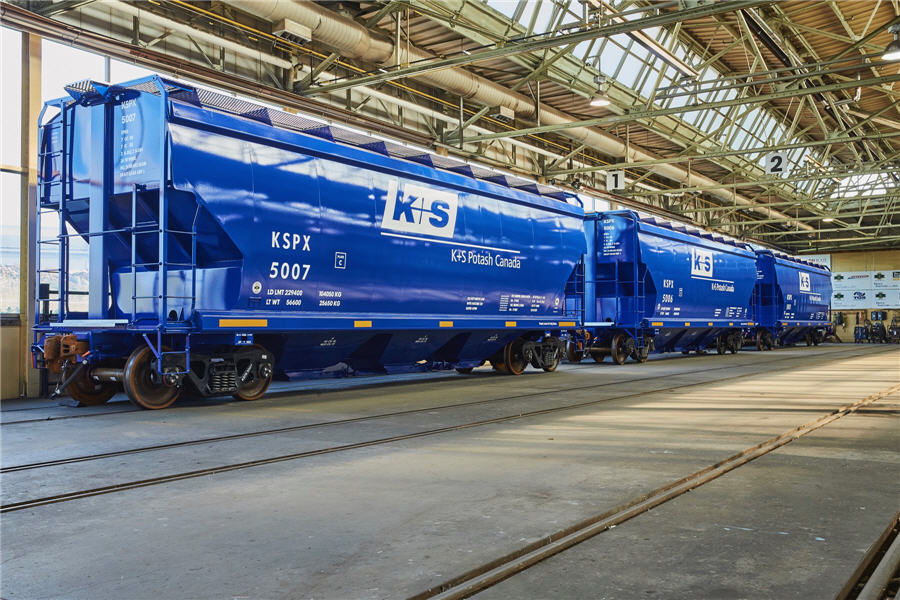 K+S Potash Canada ready to serve North American market as new domestic rail cars are delivered
