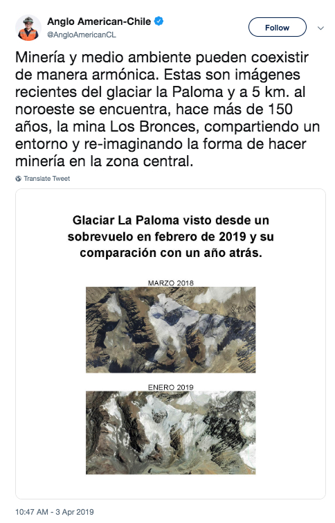 Anglo vows to quit Los Bronces $3B expansion if it affects nearby glaciers