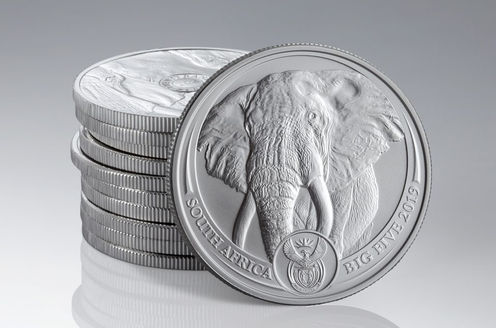 Elephant platinum coins sell out in South Africa