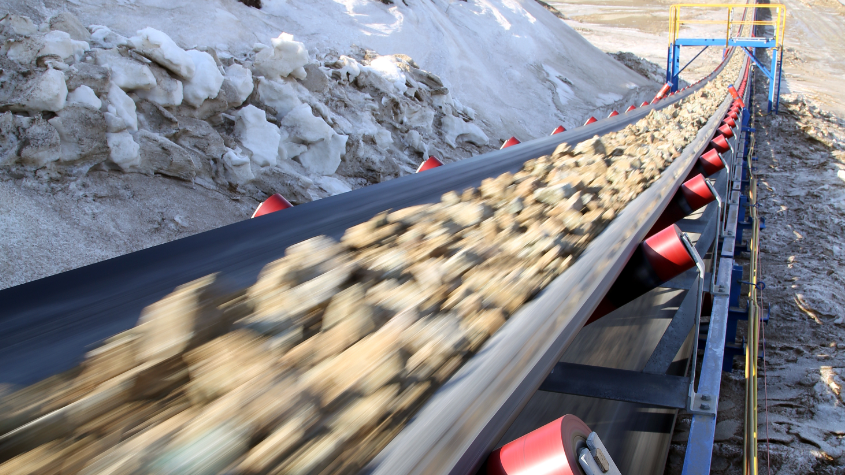 Ore on Conveyor belt