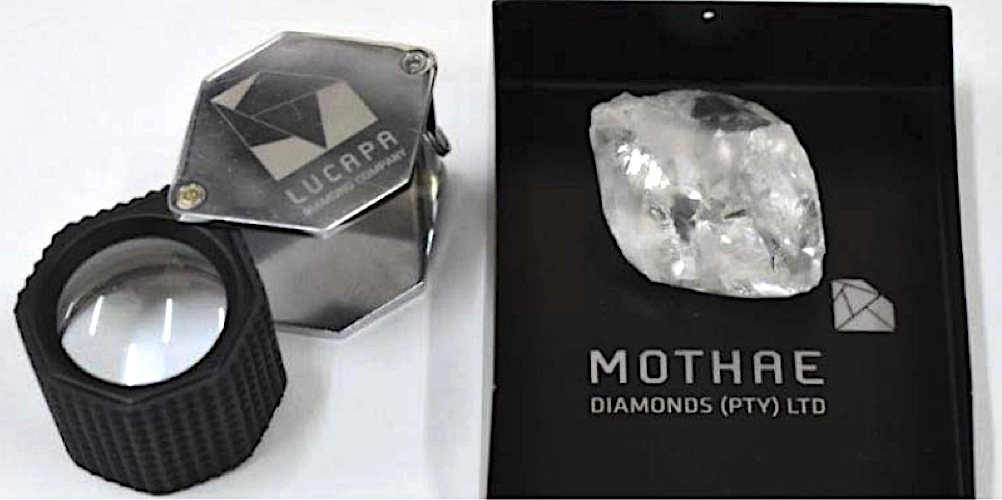Lucapa finds another +100ct diamond at Lesotho mine