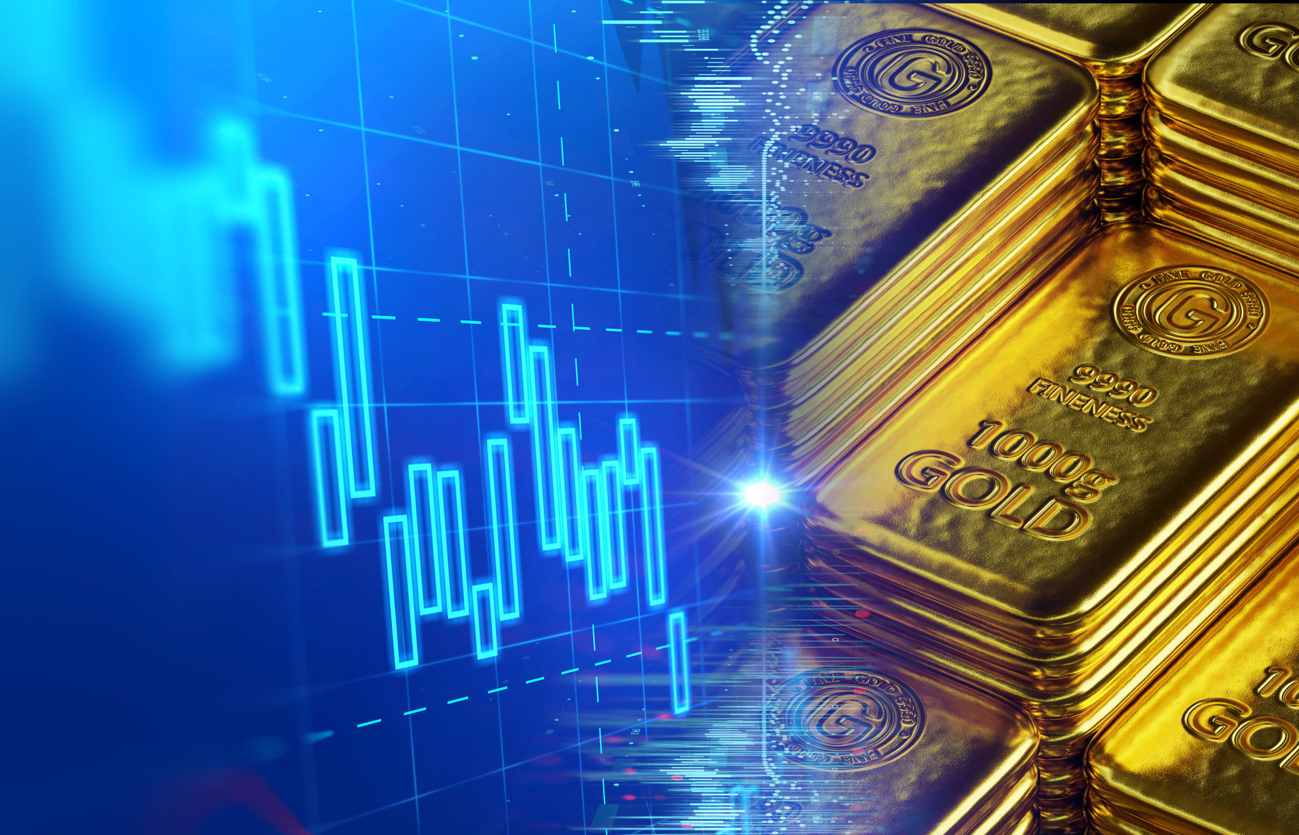 Gold stock 50dma breakout