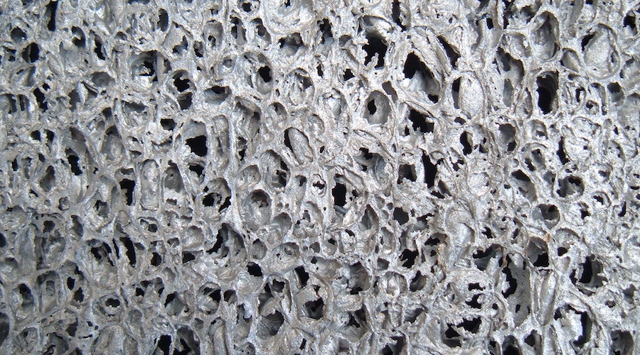 Aerated aluminum