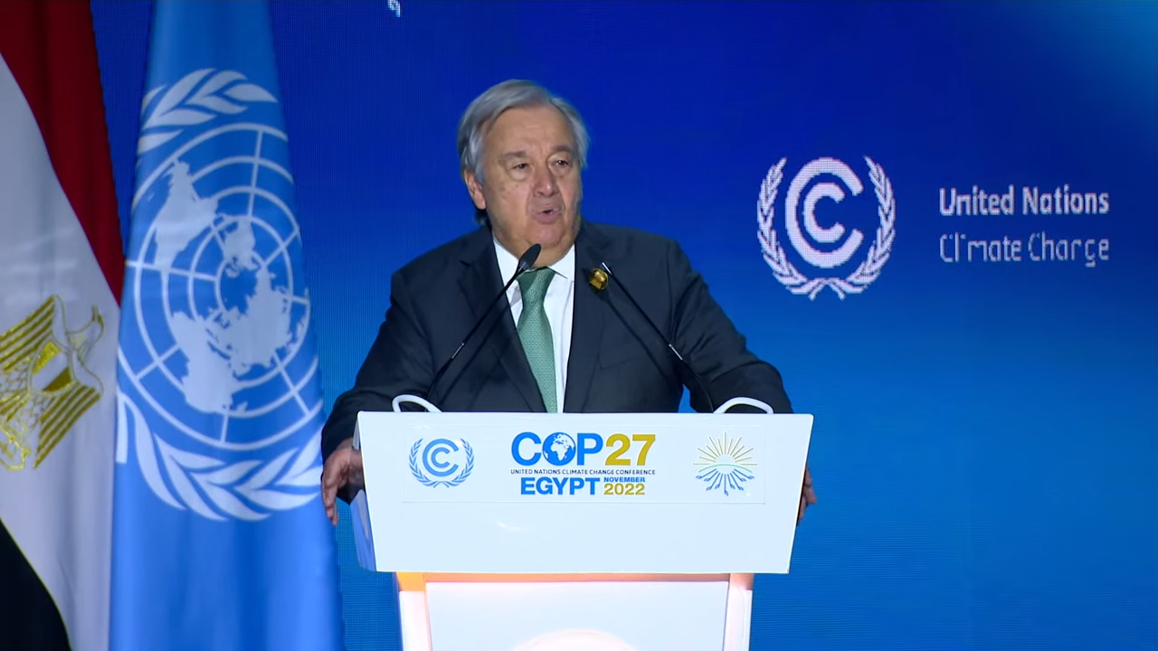 COP27: We’re on a highway to climate hell, UN boss says