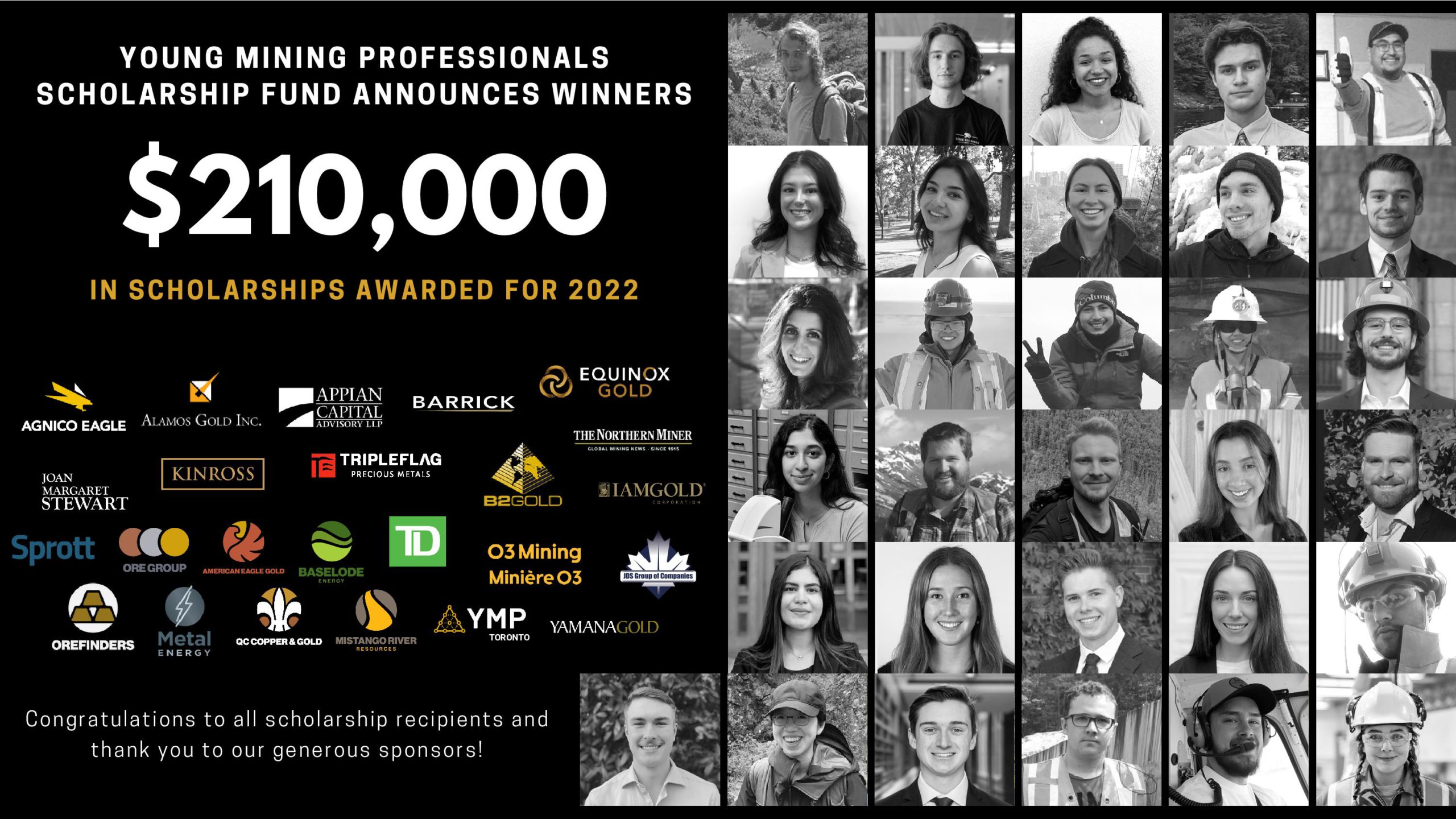YMP Scholarship Fund announces 2022 winners