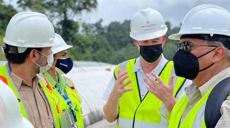 First Quantum Minerals' staff and government reps
