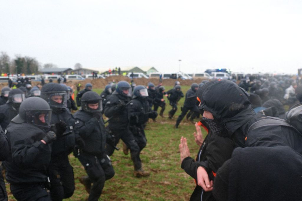 Protest in Lützerath, Jan. 14, 2023