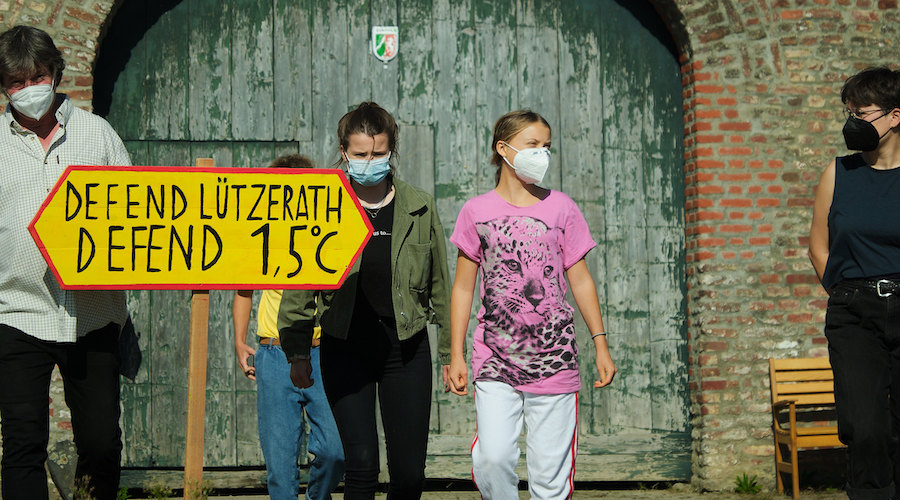 Greta Thunberg visits Lützerath in 2021