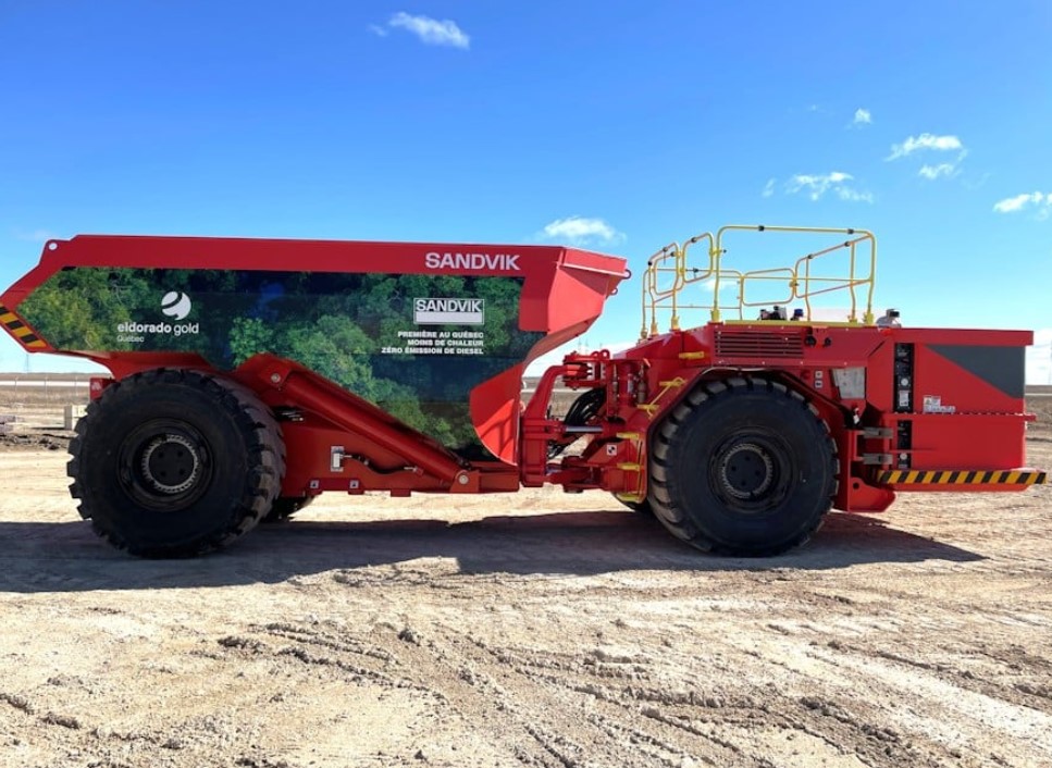 Eldorado Gold’s Lamaque mine welcomes its first Sandvik BEV truck