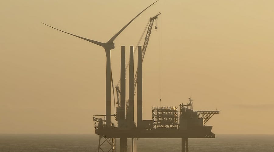 Offshore wind power plant