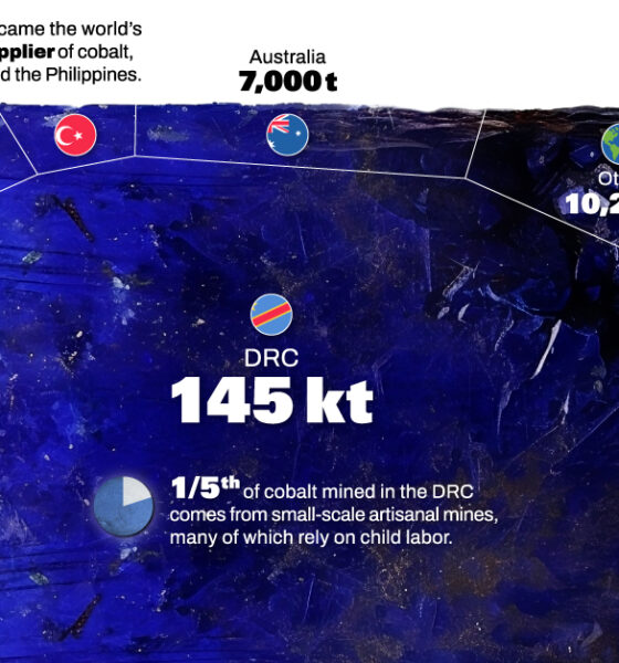 Ranked: The world’s top cobalt producing countries