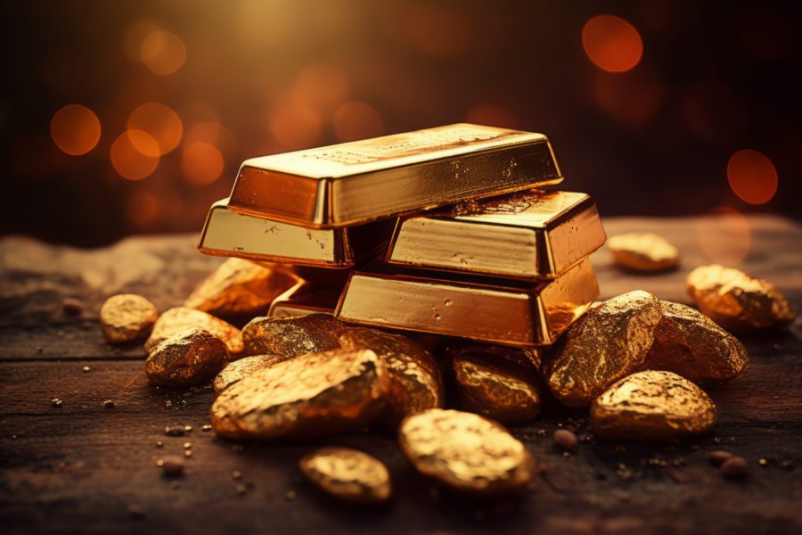 Real gold far from peak