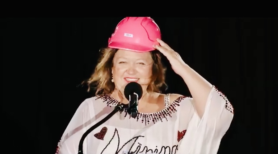 Rinehart joins push against costs of net zero