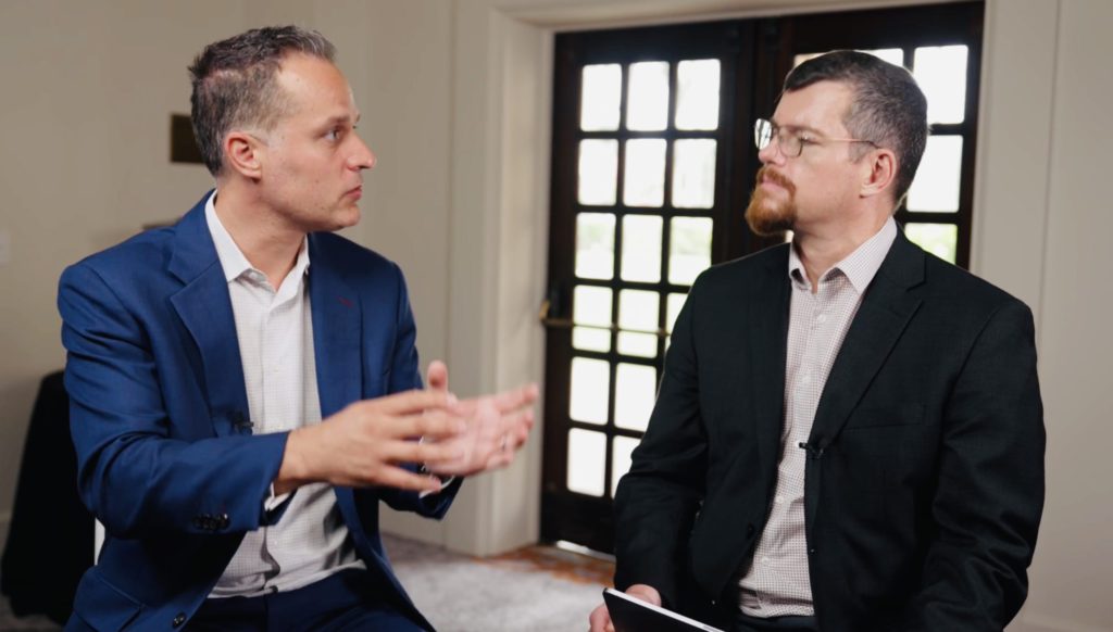 Abra Silver CEO John Miniotis with Lazenby