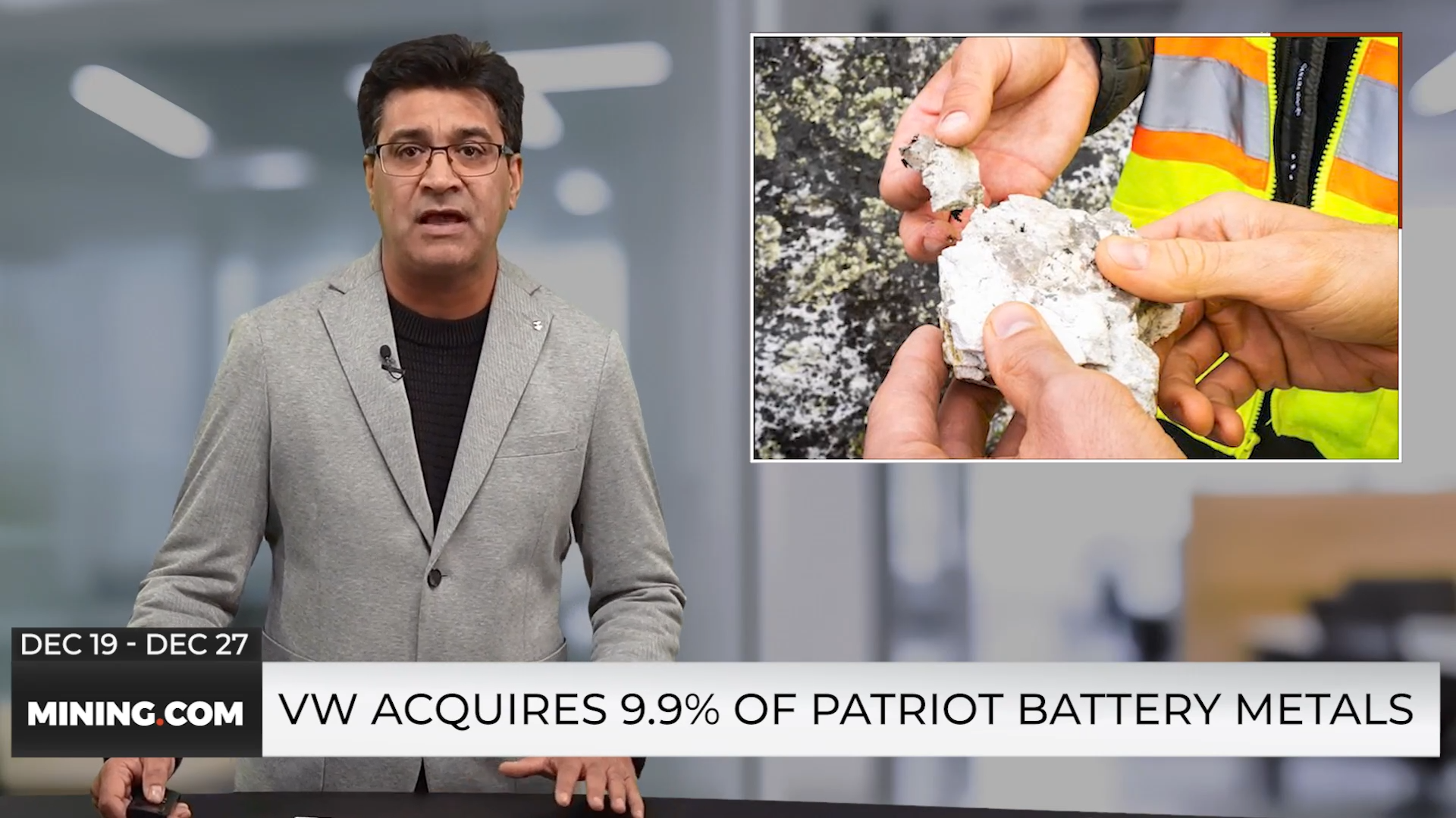 VW Acquires 9.9% of Patriot Battery Metals