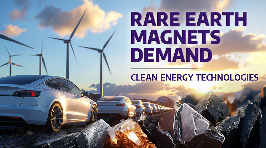 Infographic: Rare earth magnets demand for clean energy tech