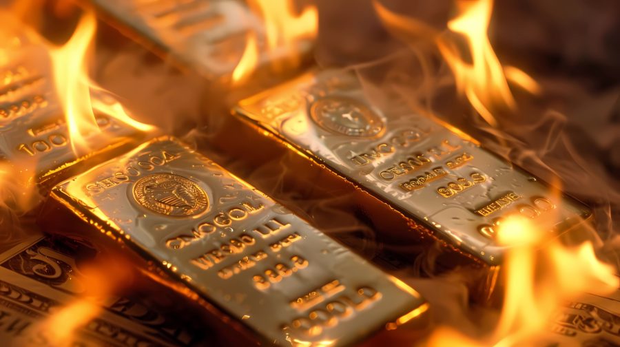 Gold price sets another record on flight to safety